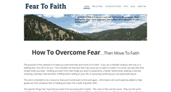 Desktop Screenshot of fear-to-faith.com