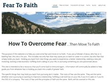 Tablet Screenshot of fear-to-faith.com